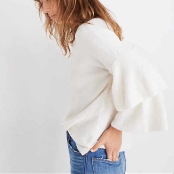 Madewell Sweaters - Madewell Pullover tier sleeve sweater size XS